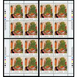 canada stamp 1150 mistletoe tree 72 1987 PB SET