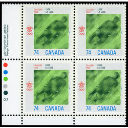 canada stamp 1198 luge 74 1988 PB LL