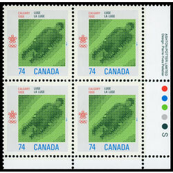 canada stamp 1198 luge 74 1988 PB LR