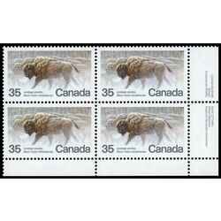 canada stamp 884 wood bison 35 1981 PB LR