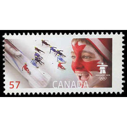 canada stamp 2373b men s four man bobsleigh men s short track relay speed skating 57 2010