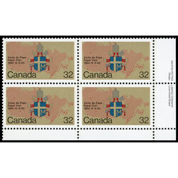 canada stamp 1030 papal coat of arms and map 32 1984 PB LR