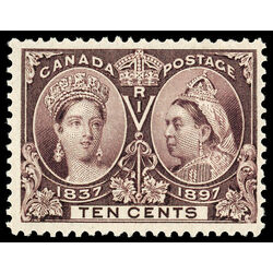 canada stamp 57 queen victoria diamond jubilee 10 1897 M F VFNH 077