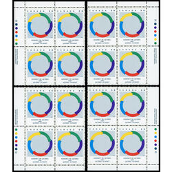 canada stamp 1146 quebec summit symbol 36 1987 PB SET