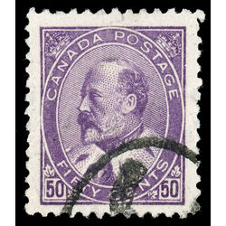 canada stamp 95 edward vii 50 1908 U VF 062