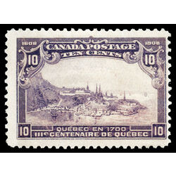 canada stamp 101 quebec in 1700 10 1908 M F VF 056