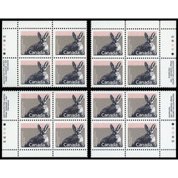 canada stamp 1158 varying hare 5 1988 PB SET