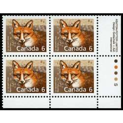 canada stamp 1159 red fox 6 1988 PB LR