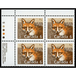 canada stamp 1159 red fox 6 1988 PB UL