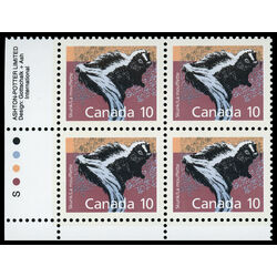 canada stamp 1160 skunk 10 1988 PB LL