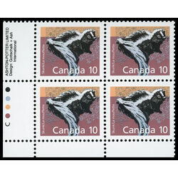 canada stamp 1160ii skunk 10 1991 PB LL