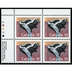 canada stamp 1160ii skunk 10 1991 PB UL