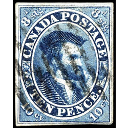 canada stamp 7 jacques cartier 10d 1855 U VF 059