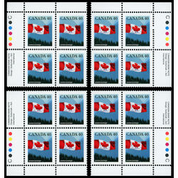 canada stamp 1169 flag over mountains 40 1990 PB SET