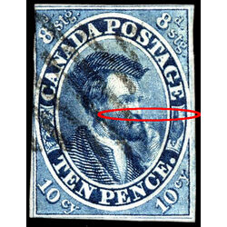 canada stamp 7 jacques cartier 10d 1855 U F VF 060