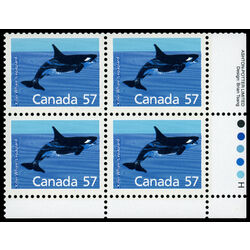 canada stamp 1173i killer whale 57 1988 PB LR