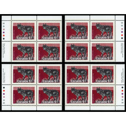 canada stamp 1175 timber wolf 61 1990 PB SET