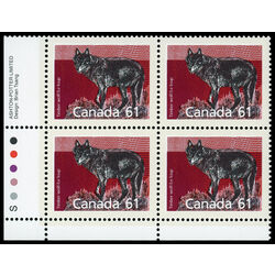 canada stamp 1175 timber wolf 61 1990 PB LL