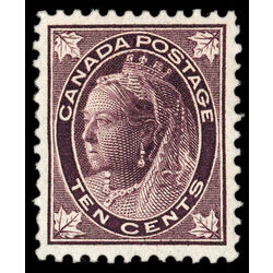 canada stamp 73 queen victoria 10 1897 M XF 023