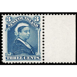 newfoundland stamp 49 queen victoria 3 1880 M VFNH 008