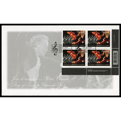 canada stamp 1968 conductor s hands strings section 48 2002 FDC LR