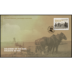 canada stamp 3465 fdc soldiers of the soil 2024