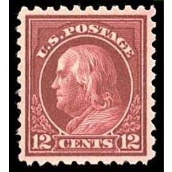 us stamp postage issues 435a franklin 12 1914