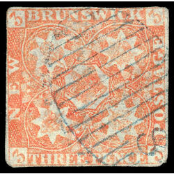 new brunswick stamp 1 pence issue 3d 1851 U F 018