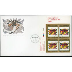 canada stamp 1466 drawing for the owl 86 1993 FDC UL