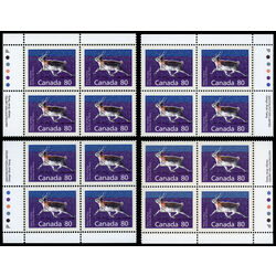 canada stamp 1180c peary caribou perf 14 4 x 13 8 80 1990 PB SET