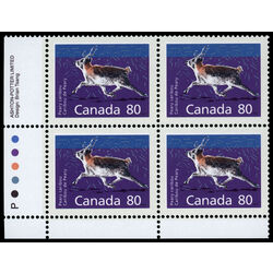 canada stamp 1180c peary caribou perf 14 4 x 13 8 80 1990 PB LL