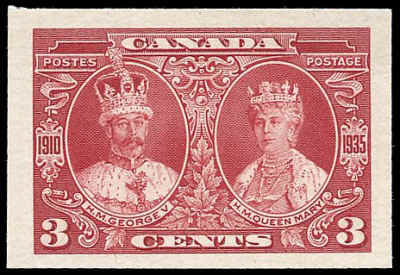 Buy Canada 213P King George V and Queen Mary 1935 3 Plate