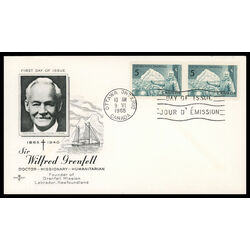 canada stamp 438 sir wilfred grenfell and ship 5 1965 FDC 005