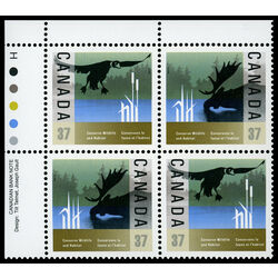 canada stamp 1205a wildlife conservation 1988 PB UL