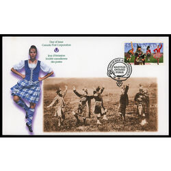 canada stamp 1655 highland games 45 1997 FDC