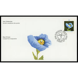 canada stamp 1638 blue poppy by claude a simard 45 1997 FDC