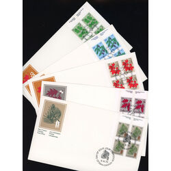 collection of 5 canada fdc blocks of the series definitives trees %2A