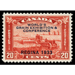 canada stamp 203 harvesting wheat overprint 20 1933 M XF 039