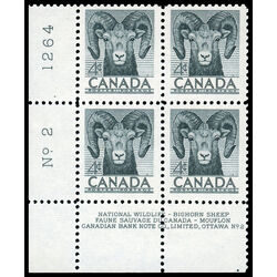 canada stamp 324 bighorn sheep 4 1953 PB LL %232