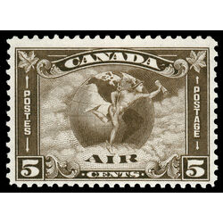 canada stamp c air mail c2 mercury with scroll in hand 5 1930 M F VFNH 015