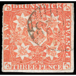 new brunswick stamp 1 pence issue 3d 1851 U F 019