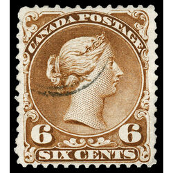 canada stamp 27 queen victoria 6 1868 U VF 034