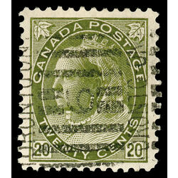 canada stamp 84 queen victoria 20 1900 U VF 037