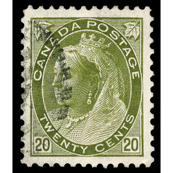 canada stamp 84 queen victoria 20 1900 U XF 038