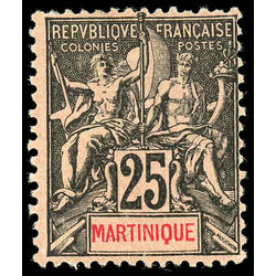 martinique stamp 43 navigation and commerce 1892 M 001