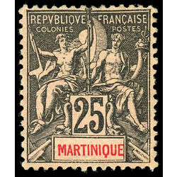 martinique stamp 43 navigation and commerce 1892