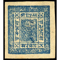 nepal stamp 23 sripech and crossed khukris 1903