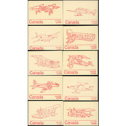 collection of 10 different booklet designs of bk74a b