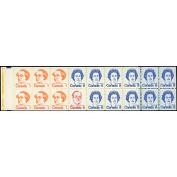 canada stamp bk booklets bk75 caricature definitives 1975