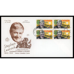 canada stamp 504 stephen leacock and mariposa 6 1969 FDC BLOCK 006